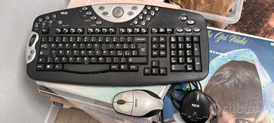 Tastiera multimediale con ricevitore e mouse