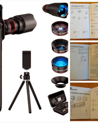 Selvim.Zoom universali.Kit obbiettivi cell.