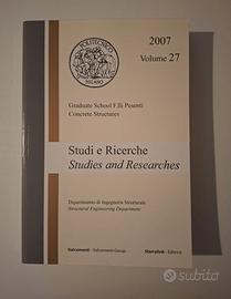 Vend. Vol "STUDI e RICERCHE" Politecnico di Milano