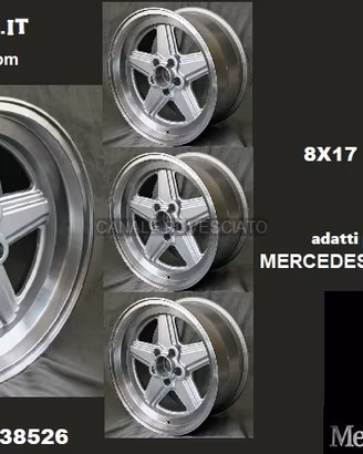 Cerchi AMG penta 8x 17 5x112 et11 mercedes