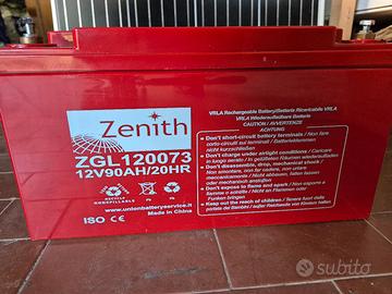 Zenith - 2 Batterie servizi AGM 12 V - 90 Ah