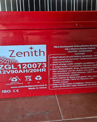 Zenith - 2 Batterie servizi AGM 12 V - 90 Ah
