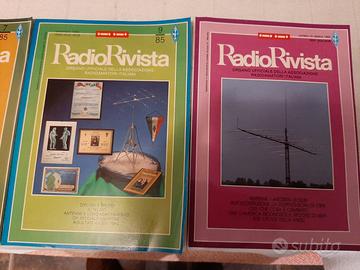 Lotto 4 RadioRivista N 6/85, 7/85, 9/85 e 10/83