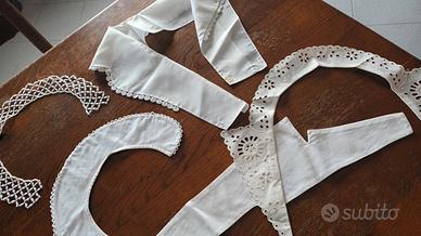 5 colletti ricamati vintage