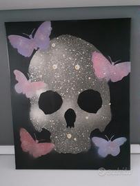 Quadro Pop Art Tesschio e Farfalle