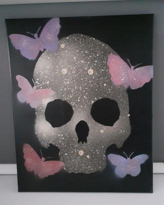 Quadro Pop Art Tesschio e Farfalle