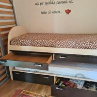 Letto a castello a scomparsa 