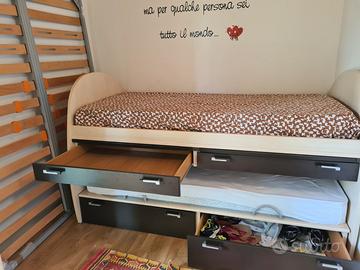 Letto a castello a scomparsa 