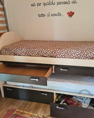 Letto a castello a scomparsa 
