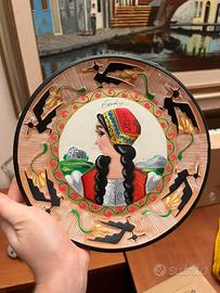 Piatto decorativo sardo Dorgali Loi