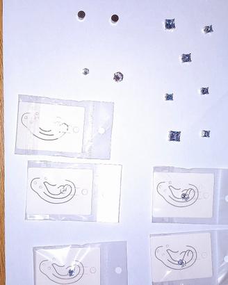 Lotto Orecchini Magnetici Finti Piercing - Nuovi
