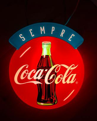insegna luminosa coca cola
