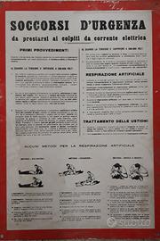 cartello sicurezza anni 80 