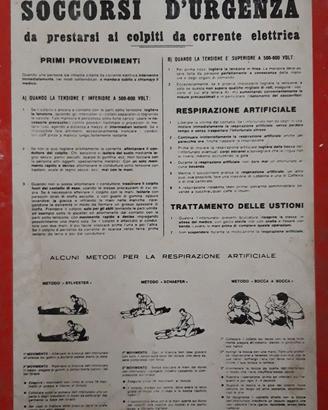 cartello sicurezza anni 80 
