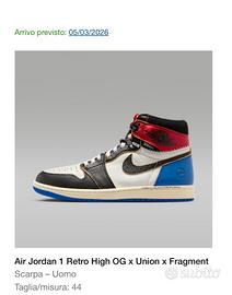 Air Jordan 1 Retro High OG x Union x Fragment 44