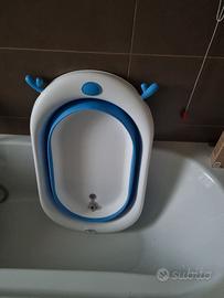 Vaschetta Bagnetto Neonato con Cuscino Staccabile