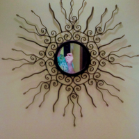 Specchio etnico fatto a mano