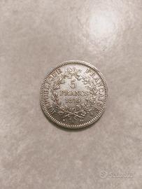 5 franchi ercole 1875