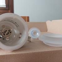 N. 8 Faretti da incasso 230 volt vetro satinato 