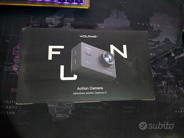 WOLFANG GA100 Action Cam 4K NUOVA mai usata + acce