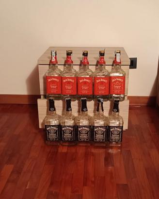 LOTTO DI 10 BOTTIGLIE VUOTE DI WISCHEY JACK DANIEL