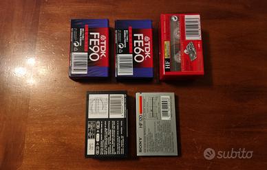 audio cassette mai aperte
