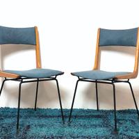 2 sedie BOOMERANG di Carlo De Carli Anni 50