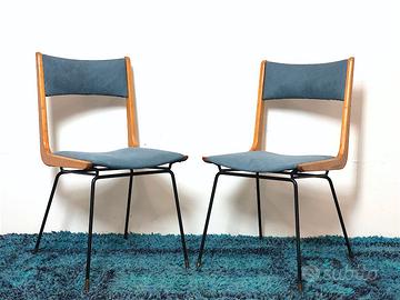 2 sedie BOOMERANG di Carlo De Carli Anni 50