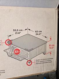 Base rialzo Meliconi x lavatrice o asciugatrice 