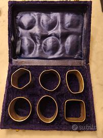 Set di porta tovaglioli in metallo