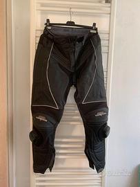 Pantaloni Moto Pelle con protezioni