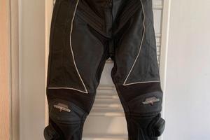 Pantaloni Moto Pelle con protezioni