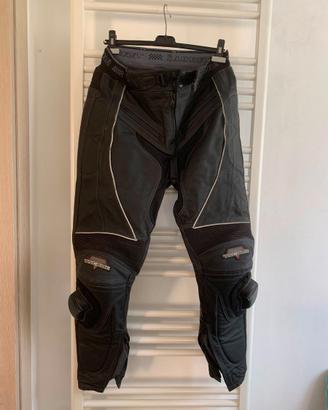 Pantaloni Moto Pelle con protezioni