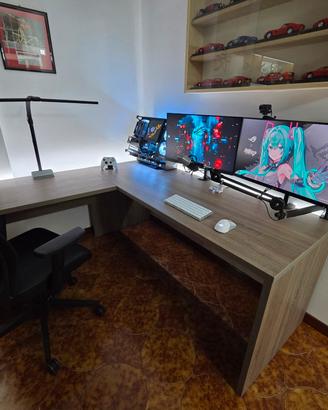 Postazione pc gaming editing completa
