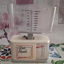 Bilancia Da Cucina Vintage Azzurra Diet Scale 450g
