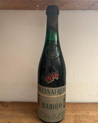 Bottiglia Barolo Fontanafredda 1958