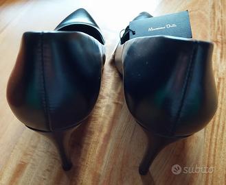 Scarpe nere Massimo Dutti tg. 38 MAI INDOSSATE