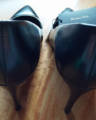 Scarpe nere Massimo Dutti tg. 38 MAI INDOSSATE