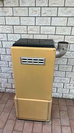 Stufa Vintage Becchi Forlì Anni 40 Terracotta/Meta