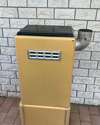 Stufa Vintage Becchi Forlì Anni 40 Terracotta/Meta