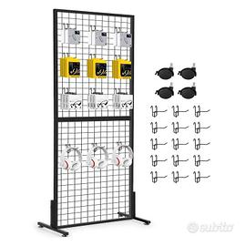 Espositore in Ferro per Ganci Blister 60x180 ruote