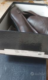 Mocassini donna vera pelle tacco 40