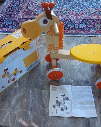 Gioco giraffa Scratch ruote girevoli per bambini