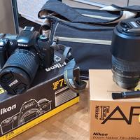 Nikon F75 Kit AF Zoom-Nikkor 28~100 +  70~300 mm