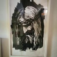 Quadro A. Scarrone Testa di Cristo