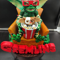 Statua figura Gremlins 3d al cinema, mogwai