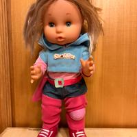 Bambola sbrodolina pattini