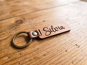 Portachiavi Personalizzato in Legno