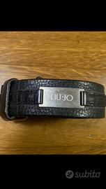 Cintura in pelle nera Liu.Jo Uomo made in Italy