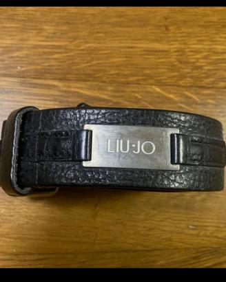 Cintura in pelle nera Liu.Jo Uomo made in Italy